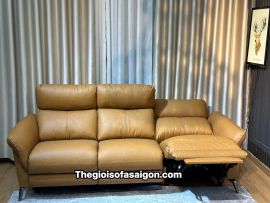 Ghế Sofa Chỉnh  Điện Màu Da Bò 3 chỗ , 2 chỗ Mẫu Mới 