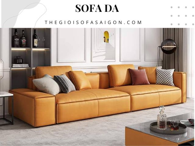 Ghế Sofa Hiện Đại Da Bò Phòng Khách GS-PK05