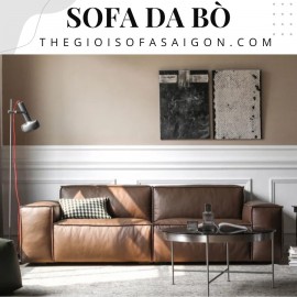 Sofa Da Bò Phòng Khách Cao  Cấp Chất Lượng SD-PK06 