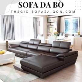 Sofa Da Nhỏ Gọn Phòng Khách Cao Cấp SD-PK09