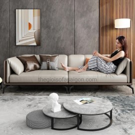 SOFA DA BÒ PHÒNG KHÁCH CHẤT LƯỢNG SD-PK23