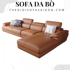 Sofa Phòng Khách Bọc Da Bò Nhập Khẩu PK-D14