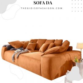 Sofa Phòng Khách Bọc Da Bò Đẹp PK-D03