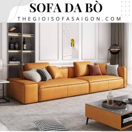 Sofa Phòng Khách Bọc Da Bò PK-D11