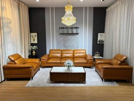 Trọn Bộ Ghế Sofa DA BÒ THẬT hiện đại sang trọng